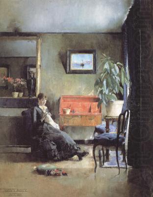 Blue Interior (nn02), Harriet Backer